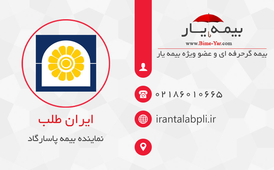 طراحی سایت نماینده بیمه پاسارگاد ایران طلب
